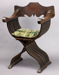 A 15th Century Walnut Chair in the New York Metropolitan Museum of Art