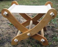 Commercial Reproduction from Kokosh's Manufacture. Folding Stool with Linen. 90€ + Shipping Src