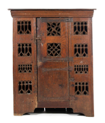 Late 15th Century Ambry, Bonham 2012 Auction Catalog (52”H x 43”W x 14.5”D)