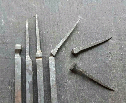 Steps in nail making