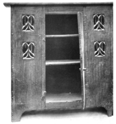Berkshire region circa 1475 (46"H x 46"W x 17"D) History of English Furniture (Macquoid) Src