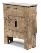 Small Late 15th Century Ambry, Bonham 2013 Auction Catalog (31”H x 25”W x 10.5”D)