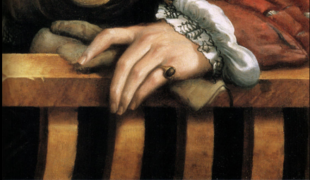 Detail from the Portrait of Galeazzo Sanvitale (1524), a painting by the artist Parmigianino. Src